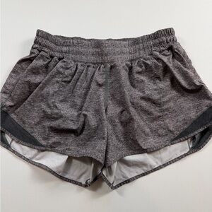lululemon athletica Tall Gray Women’s Running Shorts | Size 8 Tall | Lined